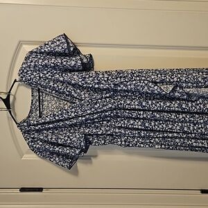 Blue floral dress